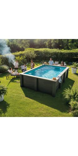Piscine bois composite Gre avant garde Nova 3,15 x 3,15 x h0,96m