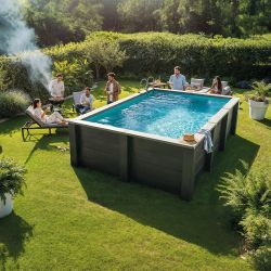 Piscine bois composite Gre avant garde Nova 3,15 x 3,15 x h0,96m