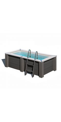 Piscine bois composite Gre avant garde rectangulaire 3,15 x 1,75 x h0,96m