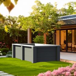 Piscine bois composite Gre avant garde rectangulaire 3,15 x 1,75 x h0,96m