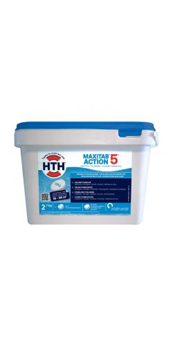 HTH Maxitab Action 5 - chlore multiactions spécial petites piscines