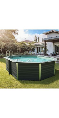 Piscine bois composite Avant Garde Gre 6,64 x 3,86 x h1,24m
