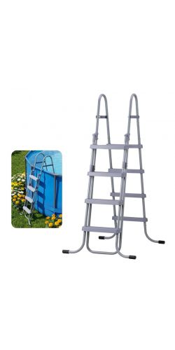 Echelle de sécurité 4 marches pour piscine hors-sol