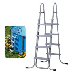Echelle de sécurité 4 marches pour piscine hors-sol