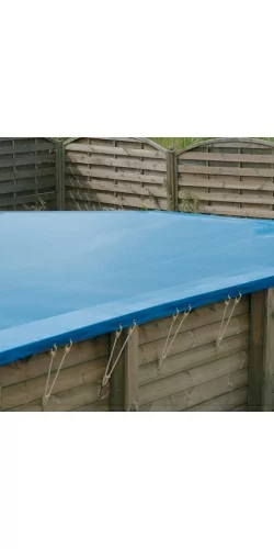 Bâche d'hivernage pour piscine bois Ubbink rectangulaire