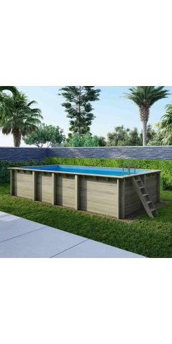 Piscine bois Aqua 7,00 x 3,75 x h1,45m