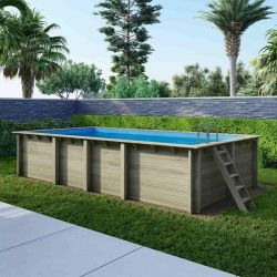 Piscine bois Aqua 7,00 x 3,75 x h1,45m
