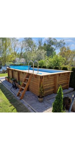 Piscine bois Aqua 7,00 x 3,75 x h1,45m