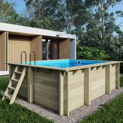 Piscine bois Aqua 4,65 x 2,85 x h1,24m