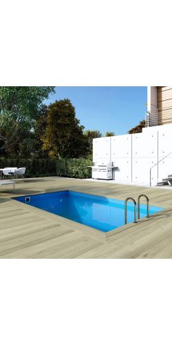 Piscine bois Aqua 4,65 x 2,85 x h1,24m