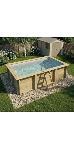 Piscine bois Aqua 4,65 x 2,85 x h1,24m