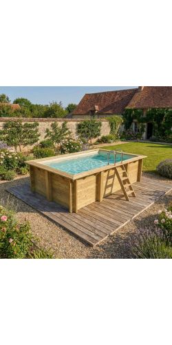 Piscine bois Aqua 4,65 x 2,85 x h1,24m