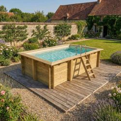 Piscine bois Aqua 4,65 x 2,85 x h1,24m