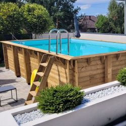 Piscine bois Aqua 8,50 x 4,35 x h1,45m