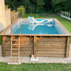 Piscine bois Aqua 8,50 x 4,35 x h1,45m