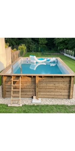 Piscine bois Aqua 8,50 x 4,35 x h1,45m
