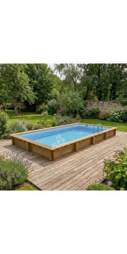 Piscine bois Aqua 8,50 x 4,35 x h1,45m