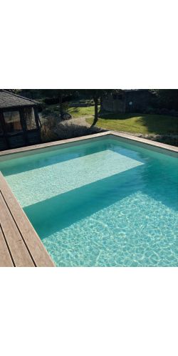 Piscine bois Altanka Nemo 5,79 x 3,49 x h1,45m avec plage