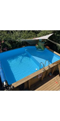 Piscine bois Altanka Nemo 5,79 x 3,49 x h1,45m avec plage