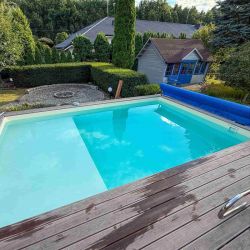 Piscine bois Aqua 6,10 x 2,85 x h1,31m avec plage