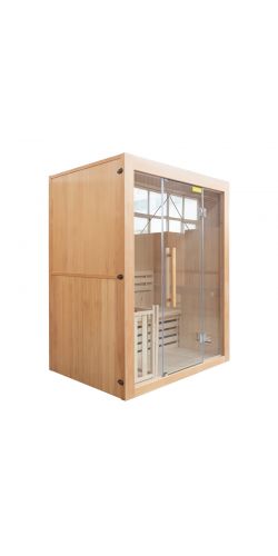 Sauna Traditionnel SENSE 3 places Poele Harvia inclus