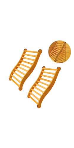 Lot de 2 dossiers confort pour Sauna