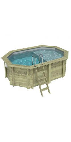 Piscine bois Nemo 4,30 x 3,00 x h1,31m avec plage