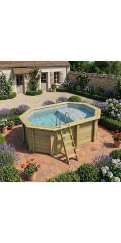 Piscine bois Nemo 4,30 x 3,00 x h1,31m avec plage