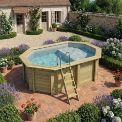 Piscine bois Nemo 4,30 x 3,00 x h1,31m avec plage