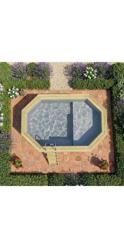 Piscine bois Nemo 4,30 x 3,00 x h1,31m avec plage