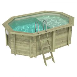 Piscine bois Nemo 4,30 x 3,00 x h1,31m avec plage