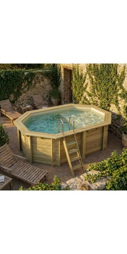 Piscine bois Nemo 4,30 x 3,00 x h1,31m avec plage