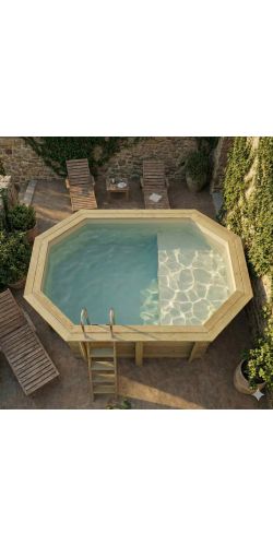 Piscine bois Nemo 4,30 x 3,00 x h1,31m avec plage