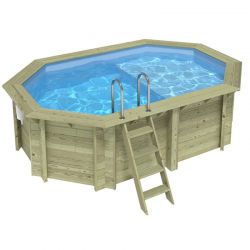 Piscine bois Nemo 4,30 x 3,00 x h1,18m avec plage
