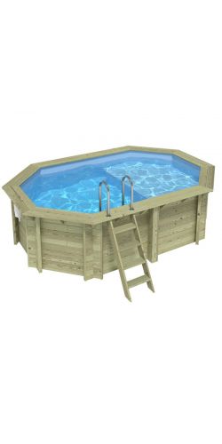Piscine bois Nemo 4,30 x 3,00 x h1,18m avec plage