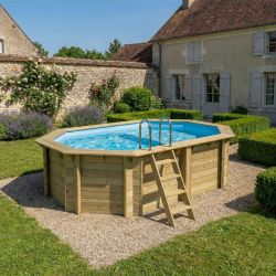 Piscine bois Nemo 4,30 x 3,00 x h1,18m avec plage