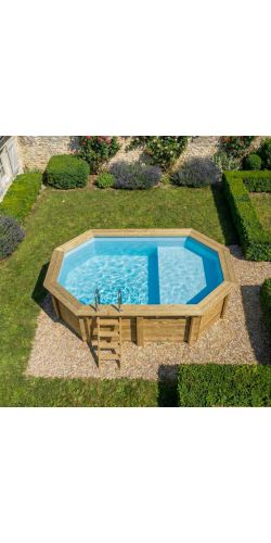 Piscine bois Nemo 4,30 x 3,00 x h1,18m avec plage
