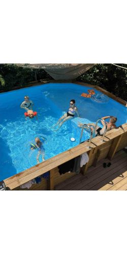 Piscine bois Nemo 4,30 x 3,00 x h1,18m avec plage
