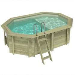 Piscine bois Nemo 4,30 x 3,00 x h1,18m avec plage