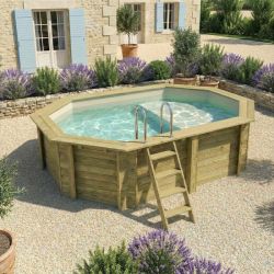 Piscine bois Nemo 4,30 x 3,00 x h1,18m avec plage