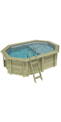 Piscine bois Nemo 4,30 x 3,00 x h1,18m avec plage