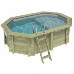 Piscine bois Nemo 4,30 x 3,00 x h1,18m avec plage