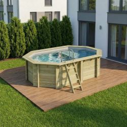Piscine bois Nemo 4,30 x 3,00 x h1,18m avec plage