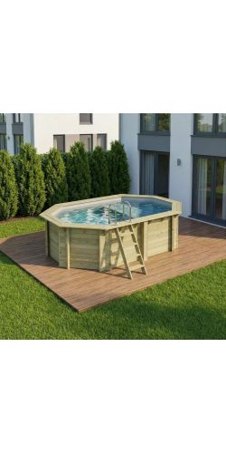 Piscine bois Nemo 4,30 x 3,00 x h1,18m avec plage