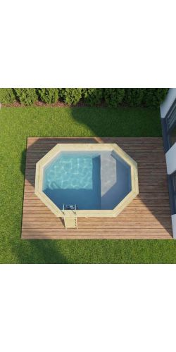 Piscine bois Nemo 4,30 x 3,00 x h1,18m avec plage