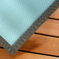 Bâche à bulles luxe SolGuard pour piscine bois Sunbay Gre rectangulaire