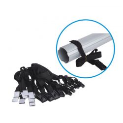 Lot de 8 sangles type H5 pour enrouleur de bâche à bulles