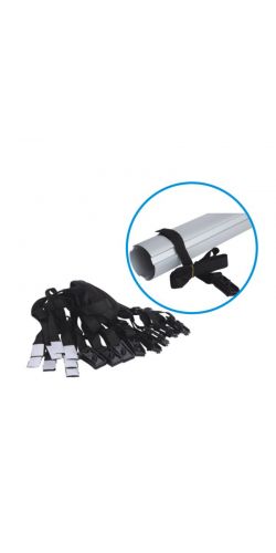 Lot de 8 sangles type H5 pour enrouleur de bâche à bulles
