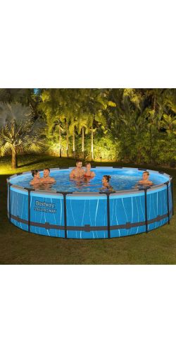 Piscine Bestway Ronde Steel Pro Max 4,57 x h1,07m avec éclairage LED
