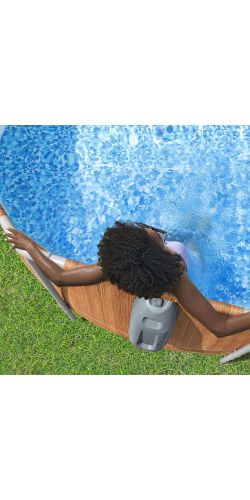 Piscine Bestway ovale Steel Pro Max Comfort Jet 610x366 h1,22m à cartouche